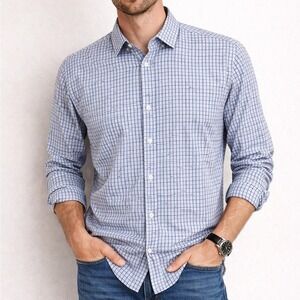MIZZEN+MAIN Men's Dress Shirt Medium